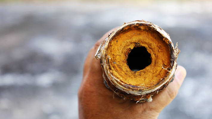 Rusty Galvanized Pipes Rusty or Discolored Water in Tulsa